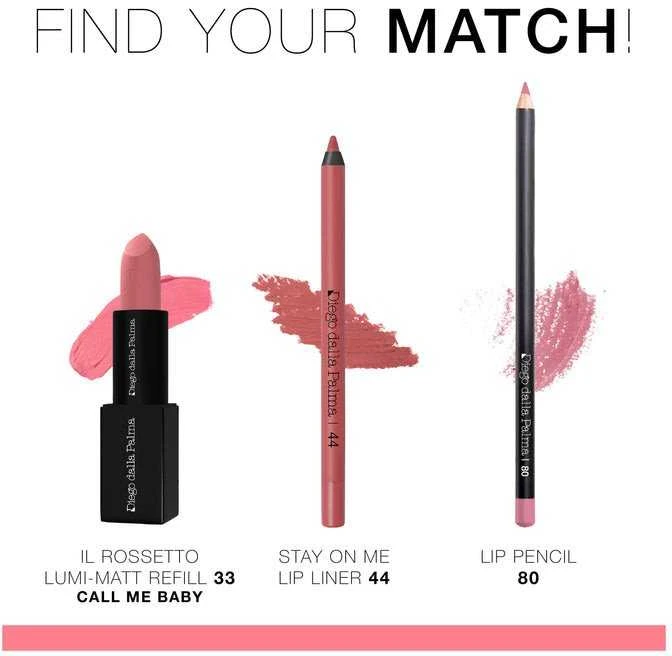 Diego Dalla Palma, The Lipstick Lumi-Matt, Kreminis Lipstick, 33, Refill, 3.5 g