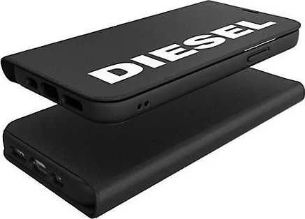 Diesel Booklet Dėklas Core Apple iPhone 12 12 Pro juoda-baltos spalvos juodos spalvos-baltos spalvos 42486