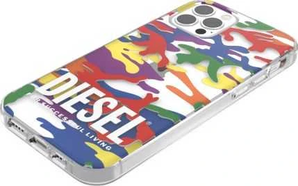 Diesel skaidrus Dėklas Pride Camo AOPApple iPhone 12 12 Pro multikolor colorful 44332