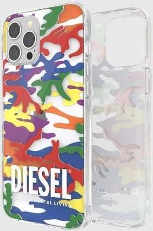 Diesel skaidrus Dėklas Pride Camo AOPApple iPhone 12 Pro Max multikolor colorful 44333