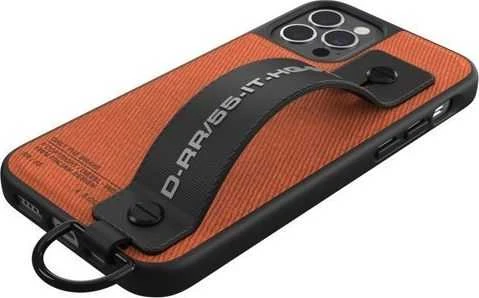 Dėklas Diesel Handstrap Case Utility Twill Apple iPhone 12/12 Pro dįklas telefonui juodos ir oranžinės spalvos 44288