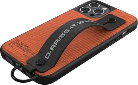 Dėklas Diesel Handstrap Case Utility Twill Apple iPhone 12 Pro Max dįklas telefonui juodos ir oranžinės spalvos 44289