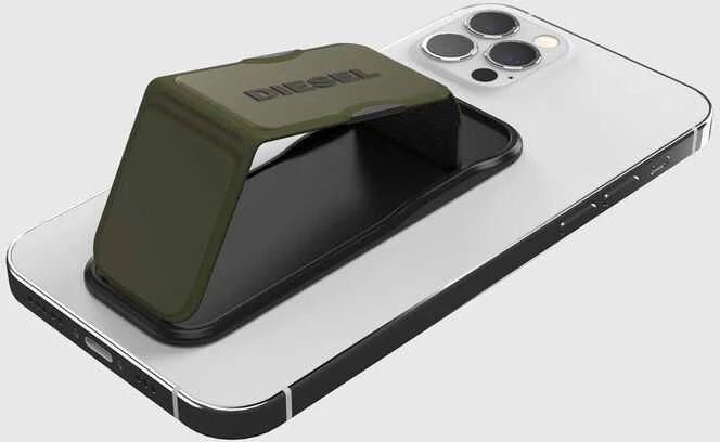 Dėklas DIESEL UNIVERSAL GRIP / STAND Juodas / ARMY Žalias