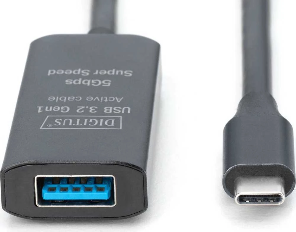 Digitus Skaitmenas | Aktyvus USB 3.2 Gen1 5G ilgintuvas | DA-73111 | USB-C į USB-A