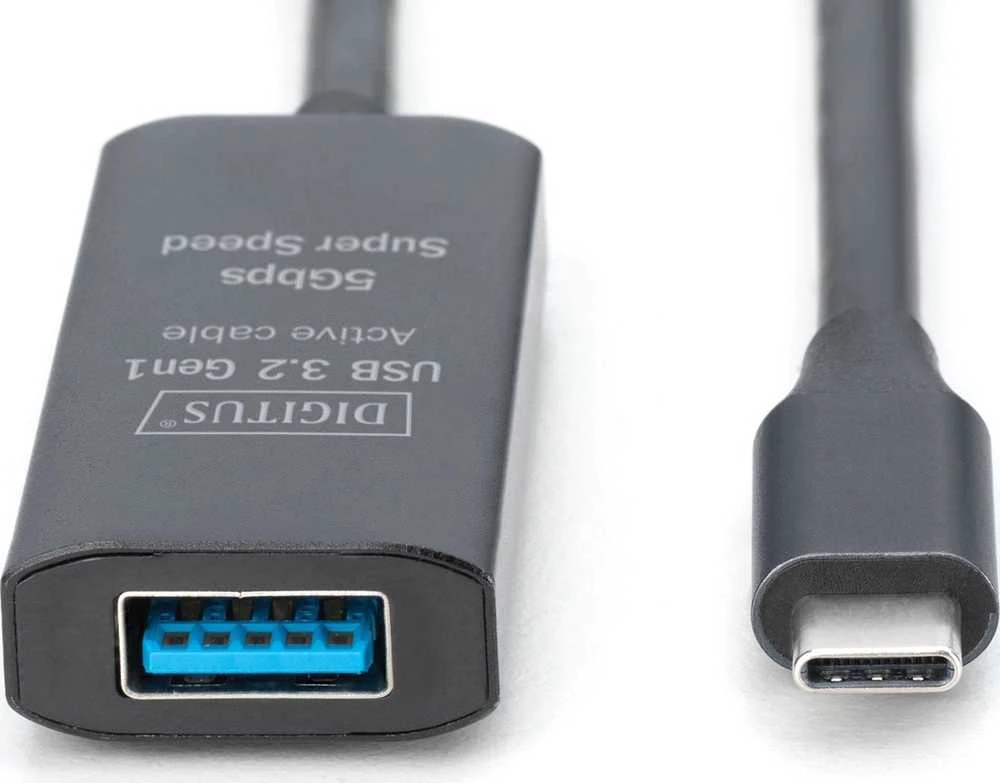 Digitus Skaitmenas | Aktyvus USB 3.2 Gen1 5G ilgintuvas | DA-73110 | USB-C į USB-A