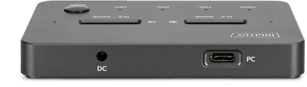 Digitus DA-71545-1 saugojimo diskų prijungimo stotis USB 3.2 Gen 1 (3.1 Gen 1) Type-C Juoda