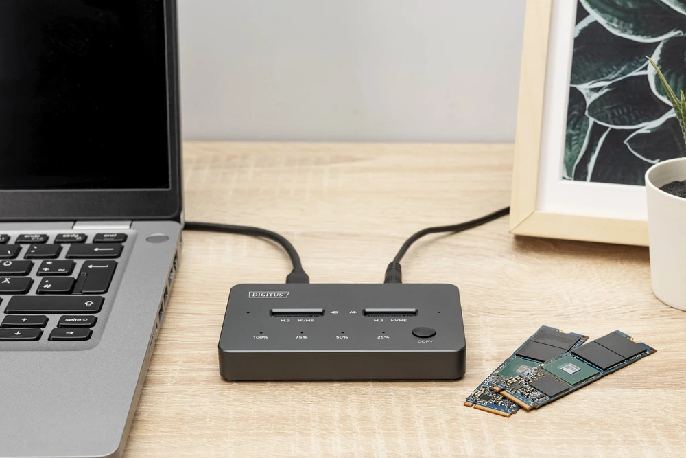 Digitus DA-71545-1 saugojimo diskų prijungimo stotis USB 3.2 Gen 1 (3.1 Gen 1) Type-C Juoda
