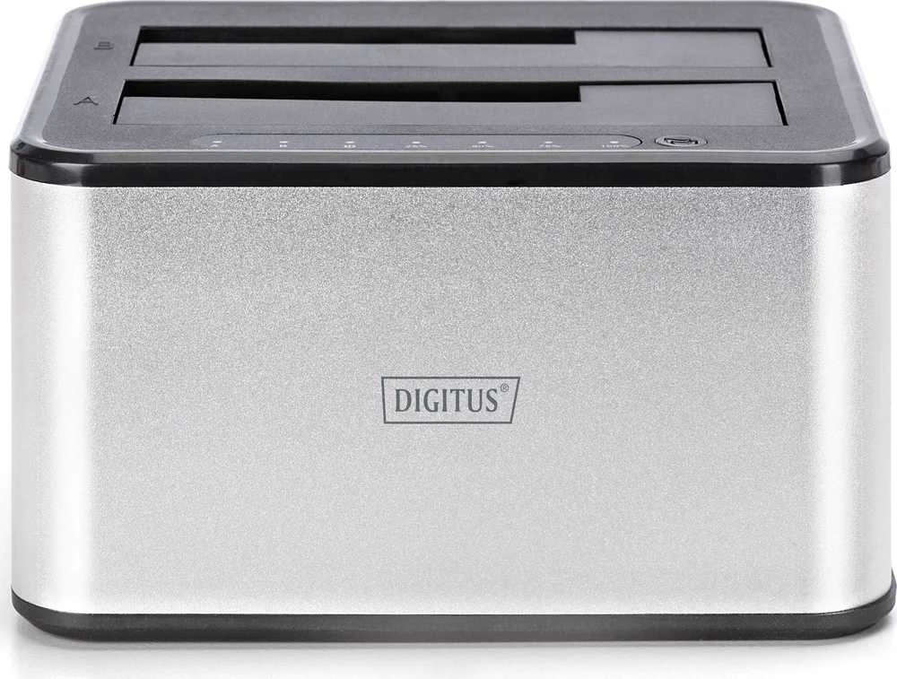 „Digitus USB 3.0“ dviguba SATA HDD prijungimo stotis 2,5"/3,5"