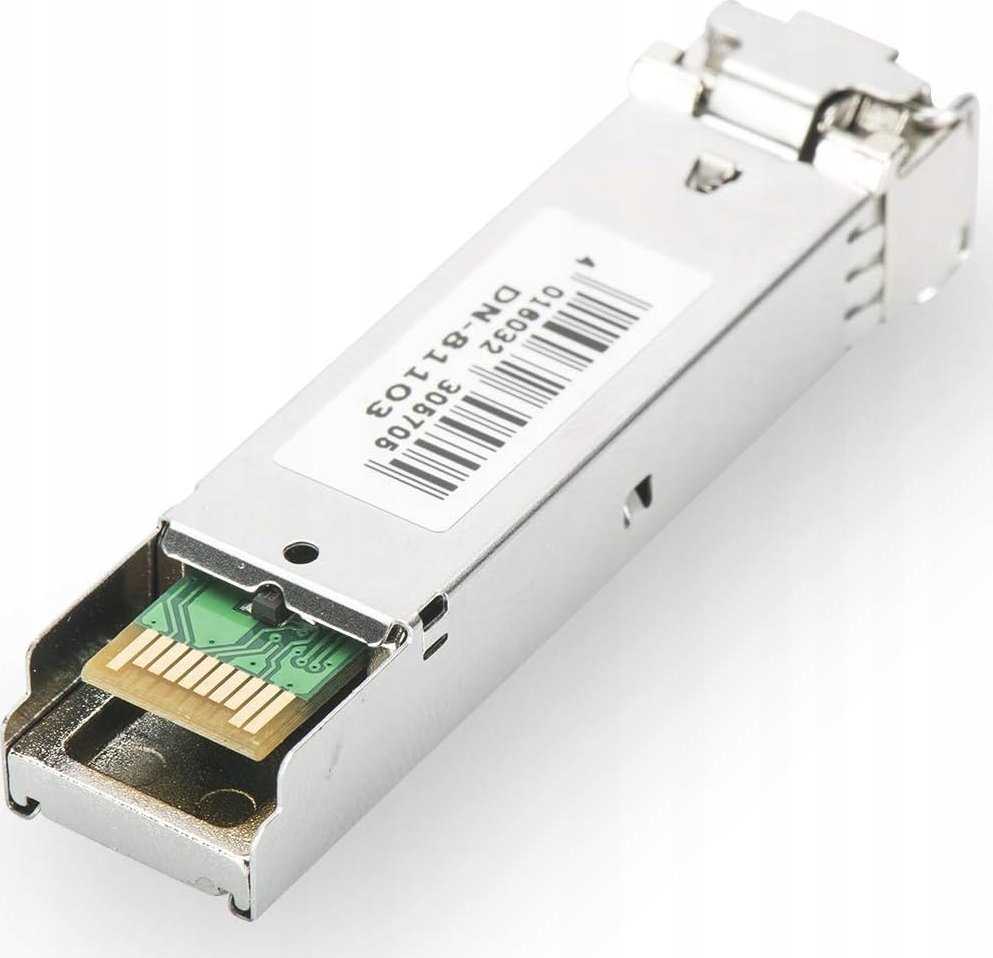 Su „Digitus“ HP suderinamas mini GBIC (SFP) modulis, 1,25 Gbps, 20 km, su DDM funkcija | DN-81003-01 | SFP | Vieno režimo | LC | 1250 Mbit/s | Maksimalus perkėlimo atstumas 20000 m