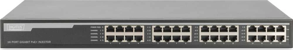 Serveris DIGITUS 10G Ethernet PoE+ injektoriaus šakotuvas, 802.3at, 10G | Digitus