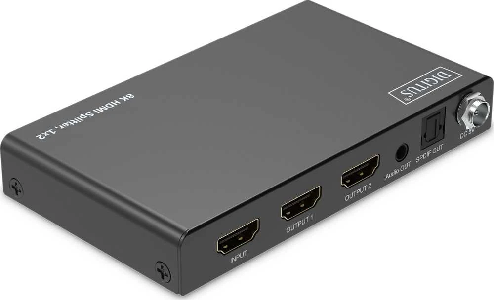 Digitus 8K HDMI Splitter, 1x2 | DS-55339 | Juodas