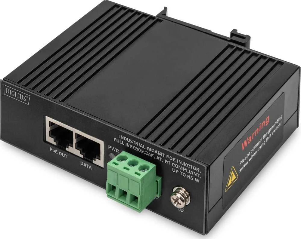Šakotuvas „Digitus“ | DN-651141 gigabito EthernetPoE injektorius, pramoninis