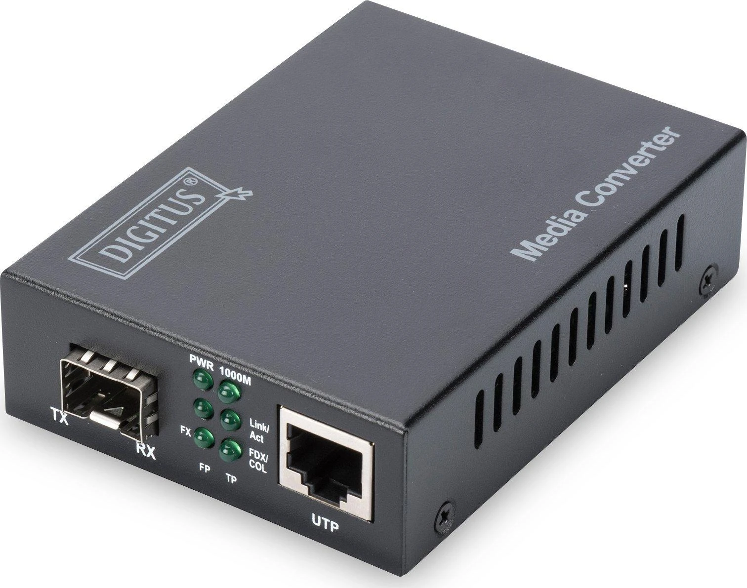 Digitus DN-82130 tinklo medijos keitiklis su SFP ir UTP jungtimis