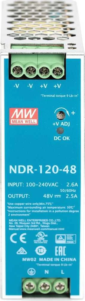 Digitus INDUSTRIAL POW. SUPPLY 48V120W - METAL CASE DIN RAIL MOUNTALE