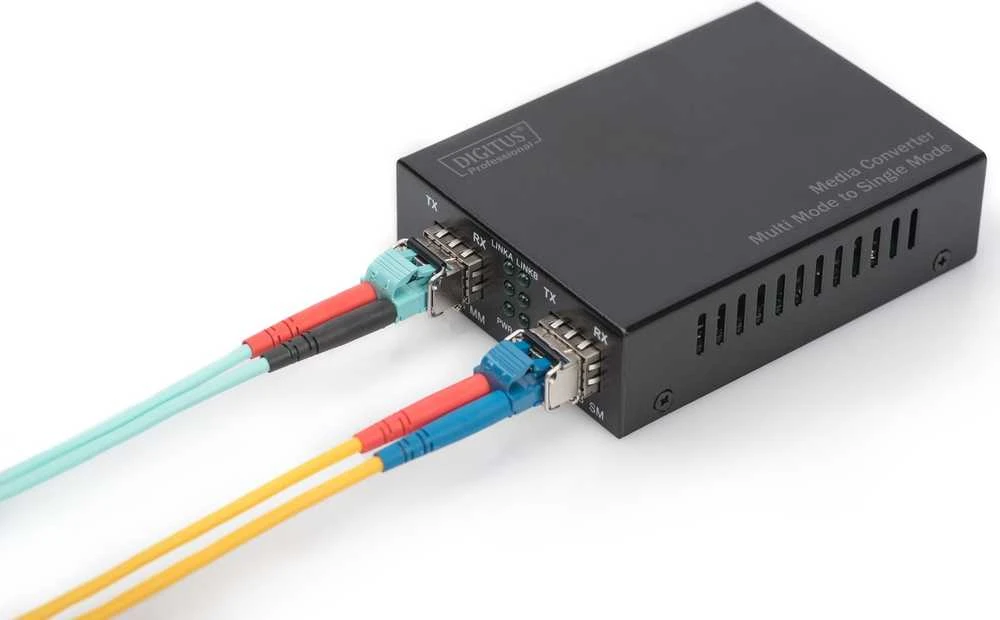„Digitus Assmann“ DAUGIŲ / VIENO MODE MEDIACONVERTER / GIGABIT 850 NM 1310 NM 1550 NM (SM)