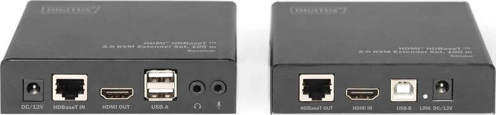 DIGITUS HDBaseT 2.0 HDMI KVM Extender Set | Digitus