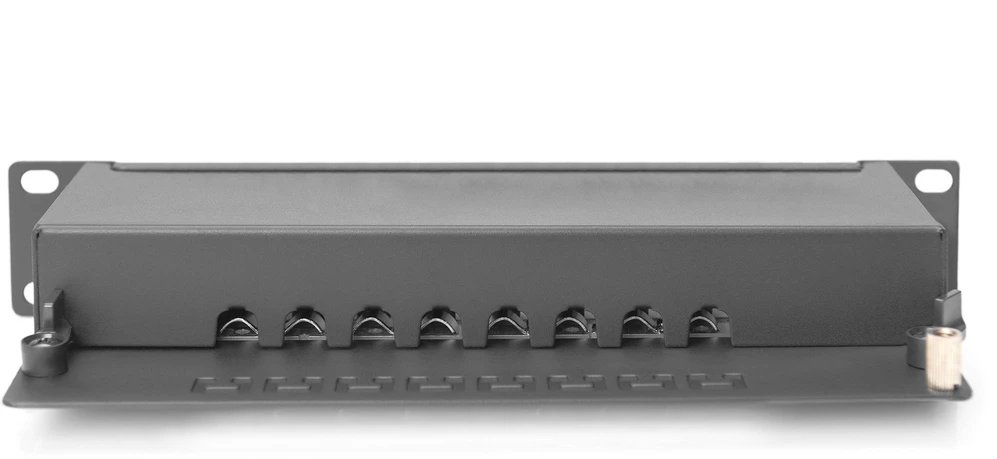 DIGITUS CAT 6A, E klasės komutacinė panelė, ekranuota, juoda