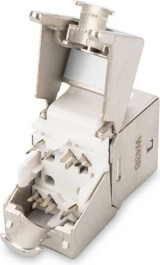 Assmann Electronic DIGITUS CAT 6A Keystone Jack ekranuotas 500 MHz pagal ISO/IEC 60603-7-51,11801 AMD2:2010-04 jungtis be įrankių
