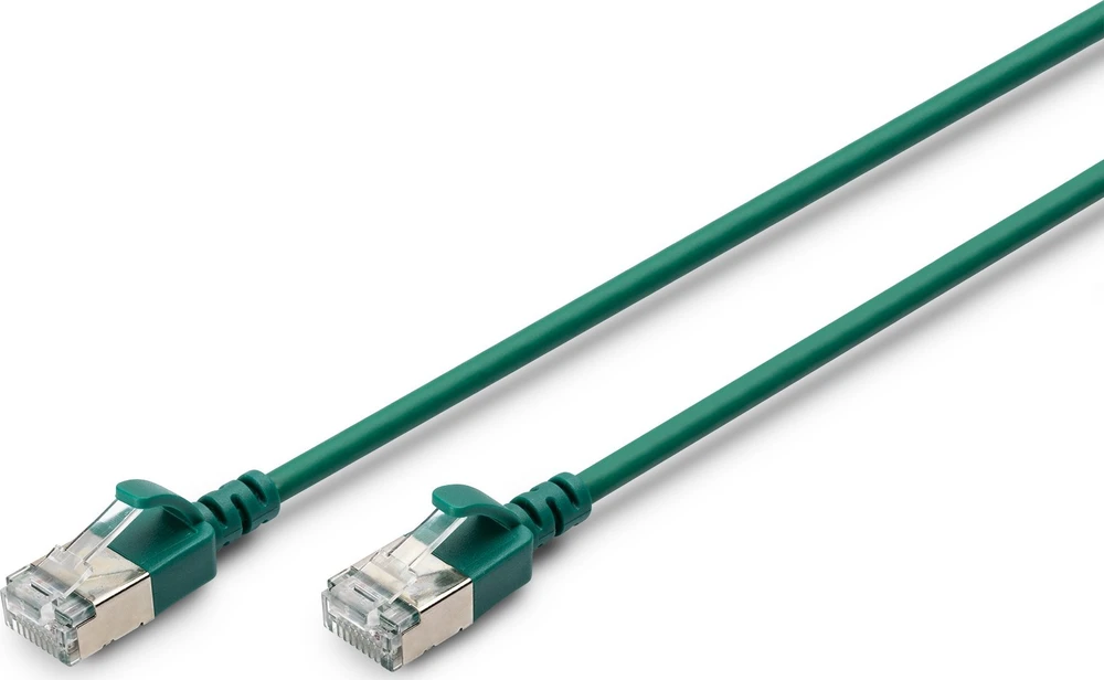 Digitus CAT 6A klasa Ea, F/FTP, skrętka patch, Cu, LSZH, AWG 32/7, ilgis: 3 m, žalia