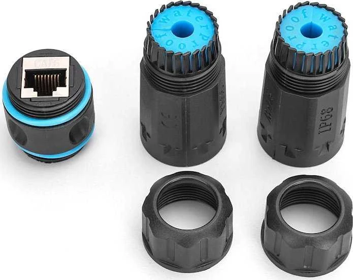 „Digitus“ | CAT 6A lauko jungtis, apsaugos klasė IP68, RJ45–RJ45 jungtis | DN-93905-OD
