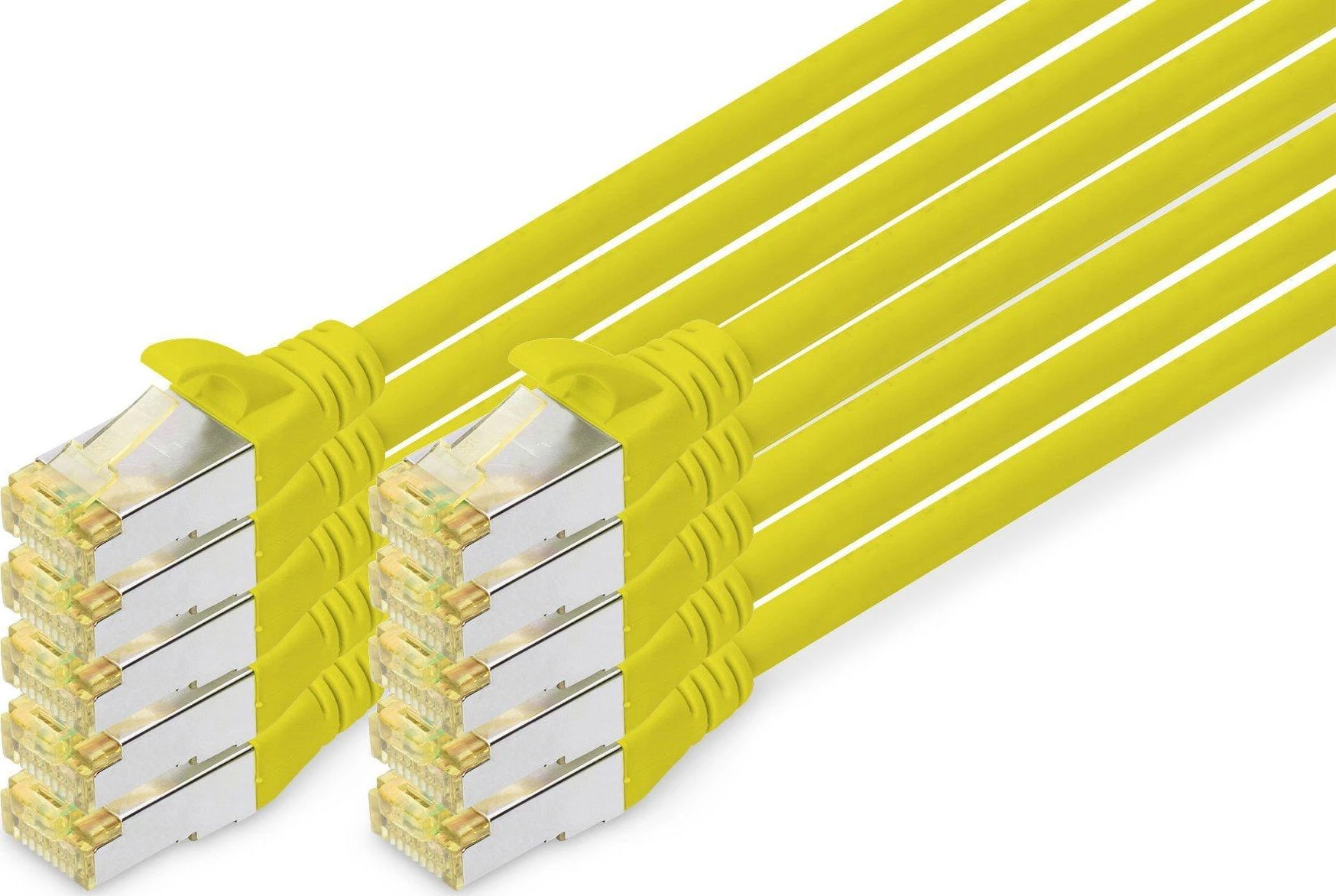 Digitus Kabelis krosowy CAT 6A, S/FTP, 1m, 10 vnt, geltona (DK-1644-A-010-Y-10)