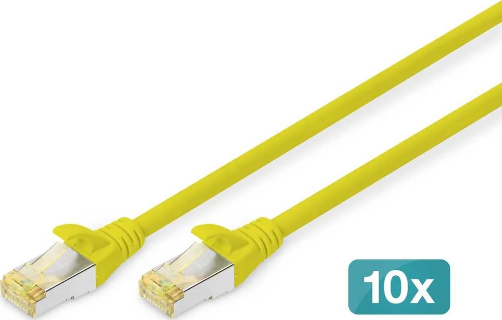 Digitus Kabelis krosowy CAT 6A, S/FTP, 2m, 10 vnt, geltona (DK-1644-A-020-Y-10)