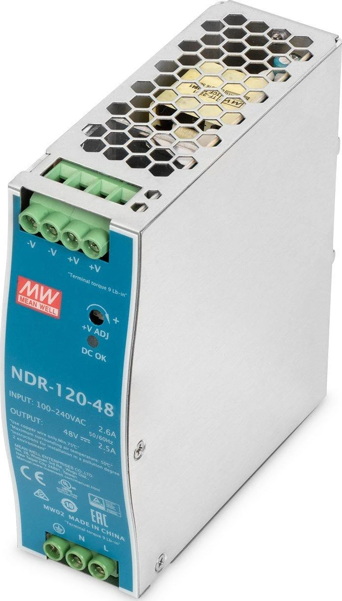 Digitus INDUSTRIAL POW. SUPPLY 48V120W - METAL CASE DIN RAIL MOUNTALE