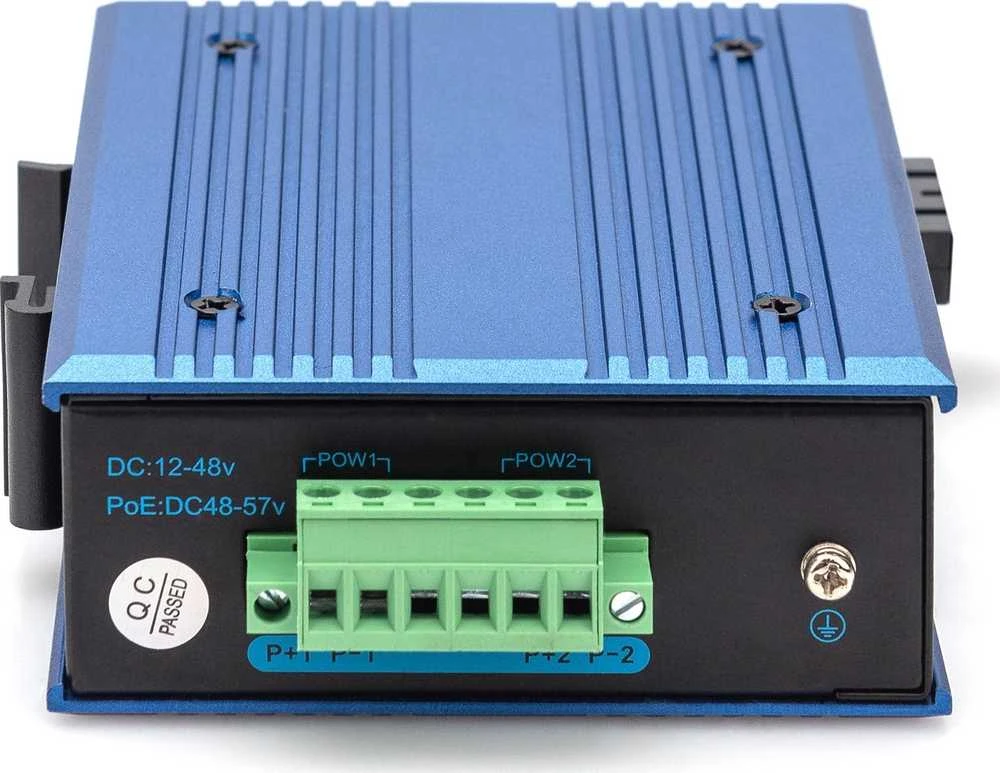 Maršrutizatorius Digitus 10/100/1000Base-TX PoE zu 1000Base-FX Medienkonverter