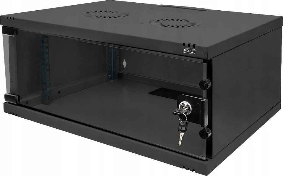 DIGITUS 19″ 4U cabinet, unmounted, 210x540x400 mm, color juodas, DN-38011