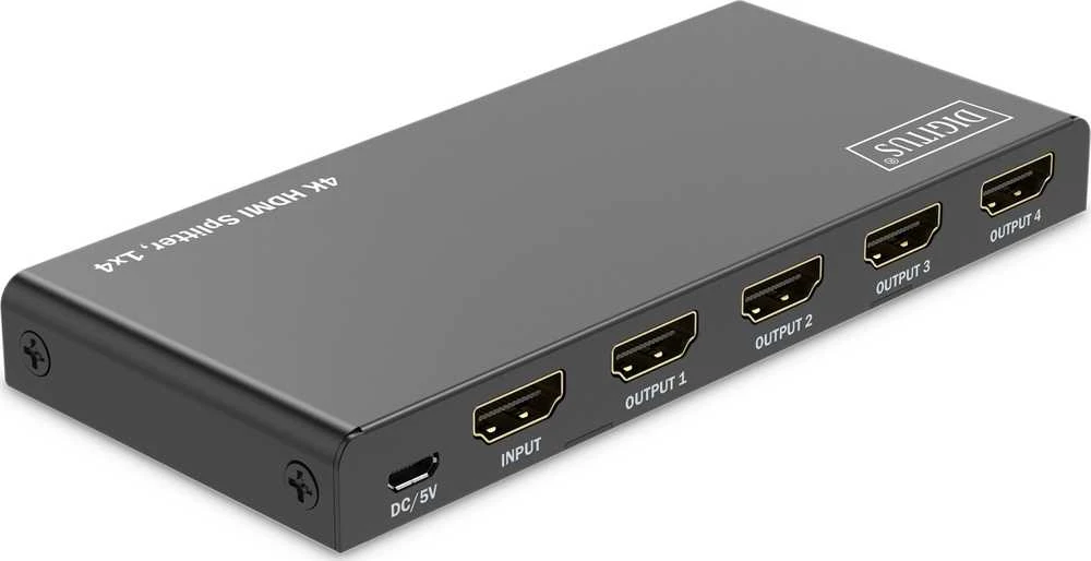 Digitus 4K HDMI Splitter, 1x4 | DS-55337 | Juodas