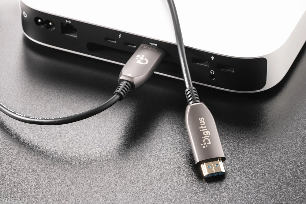 Digitus AOC HDMI hibridinis jungiamasis kabelis | HDMI-A kištukas-kištukas | HDMI 2.1 | UHD-2 8k@60Hz | 48Gbps | HDR, EARC, HDCP 2.2, CEC | 40m