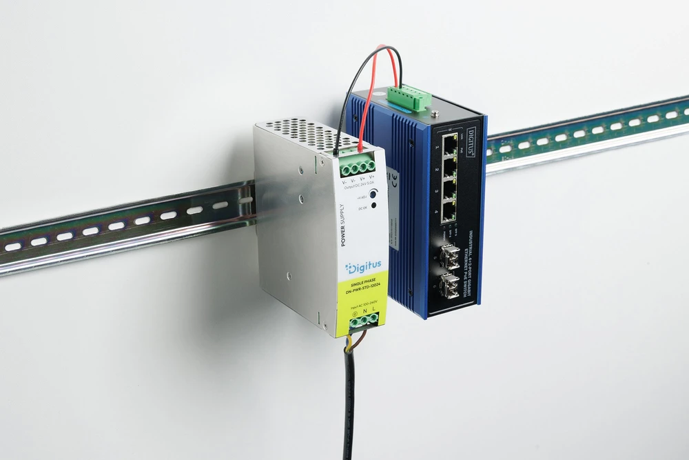Digitus DIGITUS Pramoninis maitinimo šaltinis 24V DC 5A 120W AC-DC metaliniame korpuse, skirtas montavimui ant DIN bėgelio