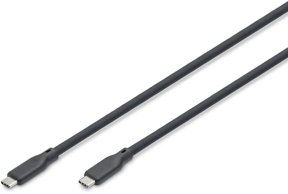 Digitus Digitus Kabelis silikonowy USB, USB4 wersja 2.0, USB 80 Gb/s, 0,5 m, juoda