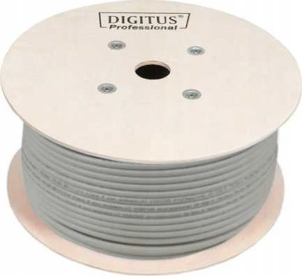 Assmann Electronic DIGITUS koaksialinis kabelis RG-6 75 omų ekranuota folija + pynė 77 procentai Eca PVC 500m baltas ritė