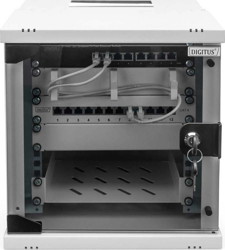 DIGITUS Wandgehuse SOHO PRO 6HE 325x315x300 mm 10 grau