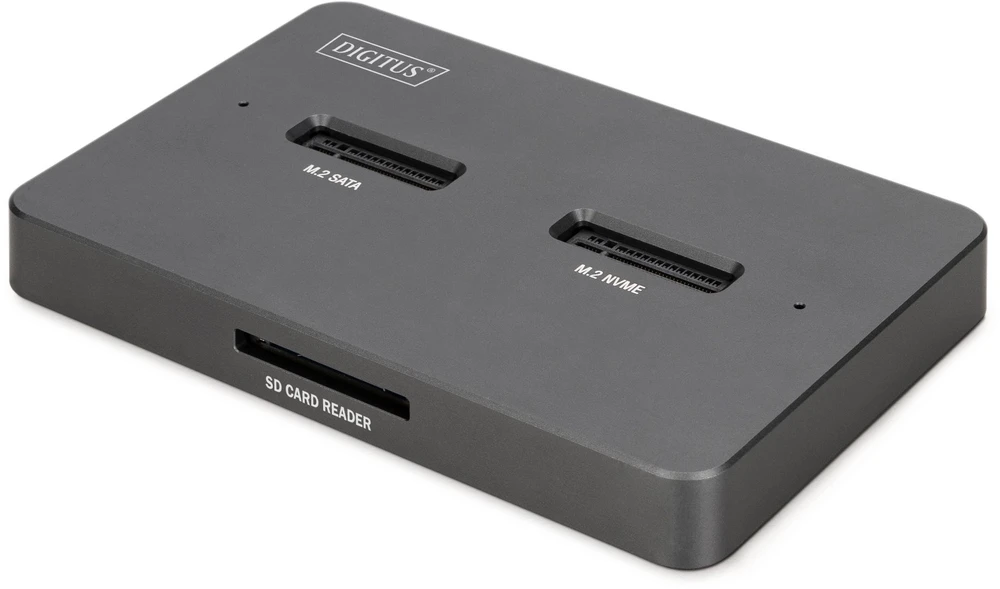 Digitus DA-71546-1 saugojimo diskų prijungimo stotis USB 3.2 Gen 2 (3.1 Gen 2) Type-C Juoda