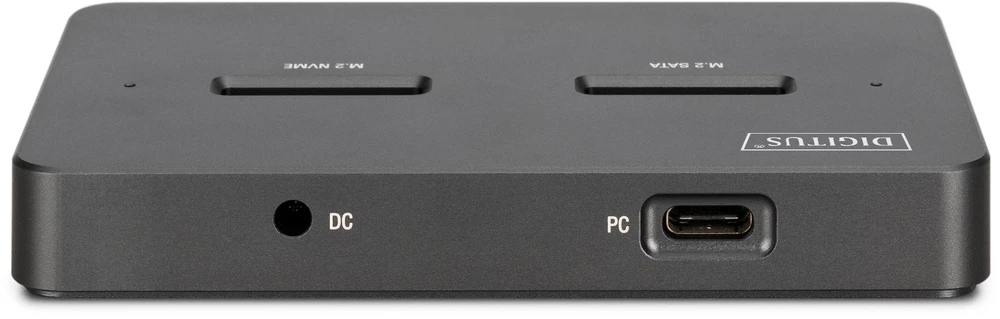 Digitus DA-71546-1 saugojimo diskų prijungimo stotis USB 3.2 Gen 2 (3.1 Gen 2) Type-C Juoda