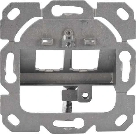 „Digitus“ | Sieninė plokštė „Keystone“ moduliams, vokiško tipo, vidurinė plokštė 50x50 mm, rėmas 80x80 mm | DN-93801-1