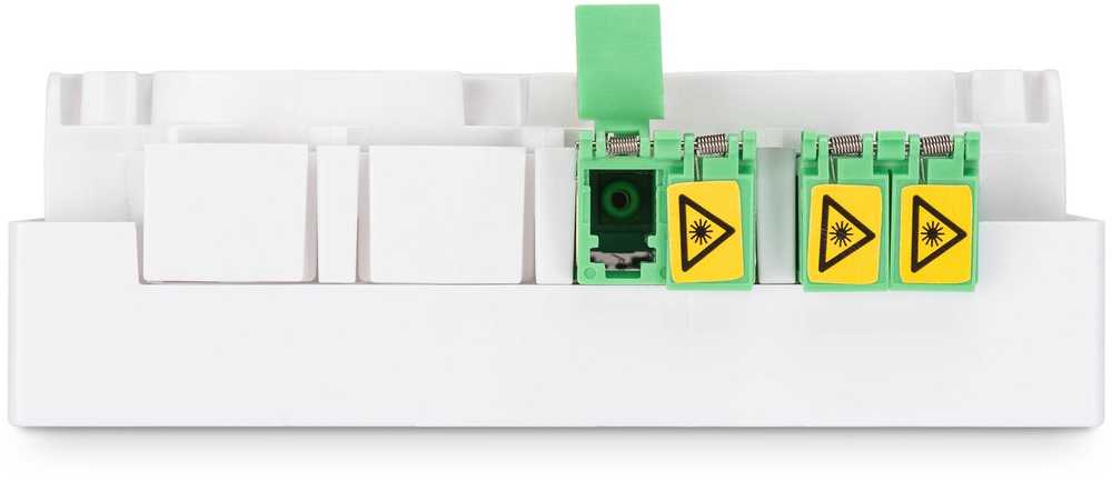Digitus DIGITUS FTTH Gehäuse, 2 x LC/APC DX Kupplung mit Shutter