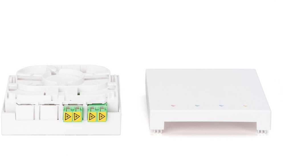 Digitus DIGITUS FTTH Gehäuse, 2 x LC/APC DX Kupplung mit Shutter
