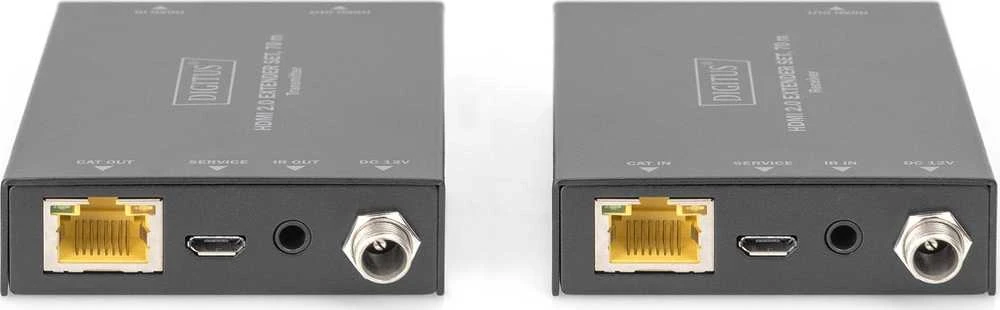 Assmann Electronic DIGITUS HDMI 2.0 plėstuvo rinkinys 70m 4K/60Hz 18Gbps HDCP 2.2 HDR PoC