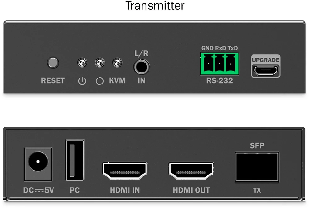 Assmann Electronic DIGITUS HDMI Fiber KVM Extender Set 4K/60Hz 40 km/300 m IP 1G Juodas