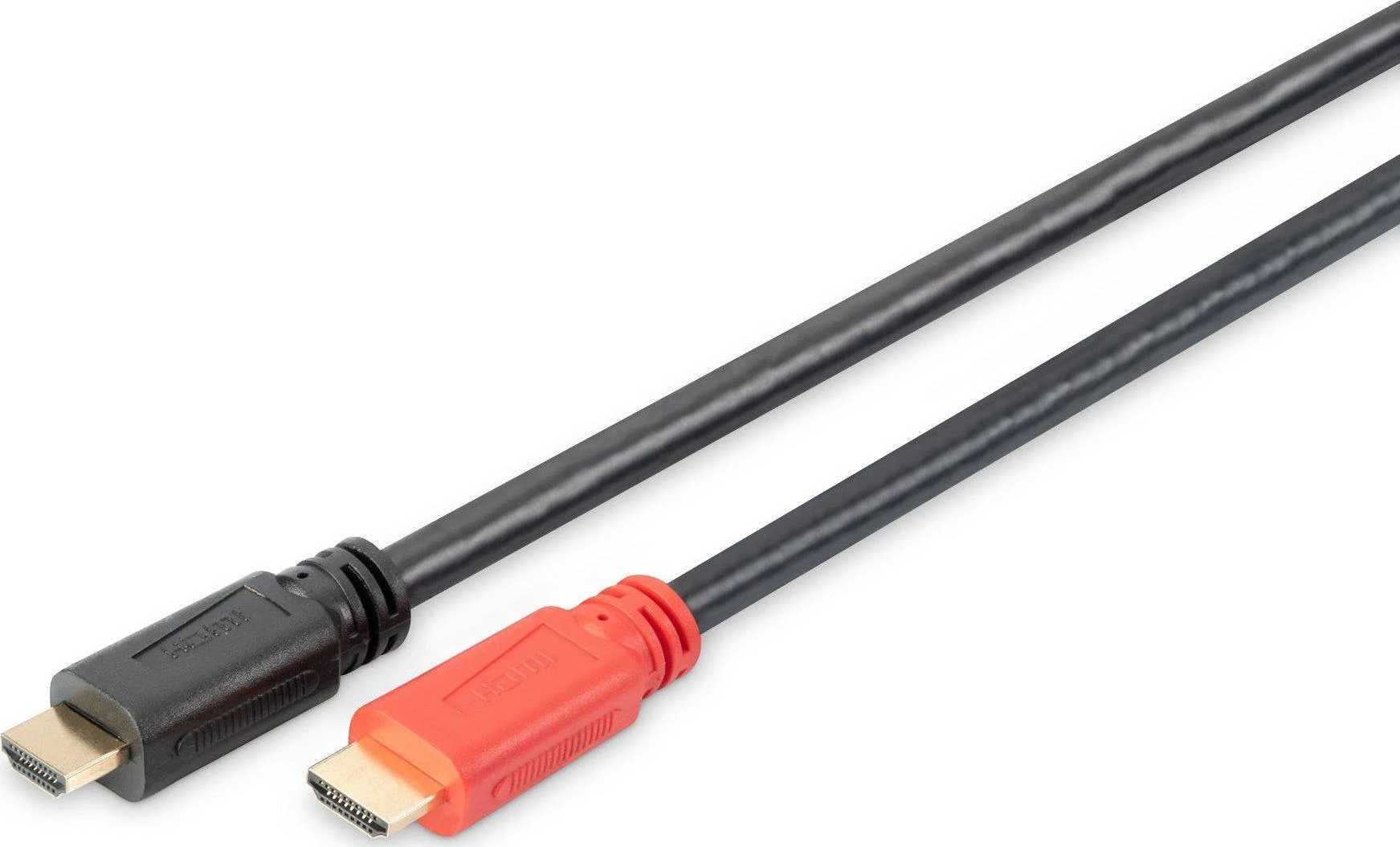 Assmann Electronic ASSMANN HDMI didelės spartos jungties kabelis tipas A w amp. M M 15.0m w Ethernet Ultra HD 24p CE auksinis bl