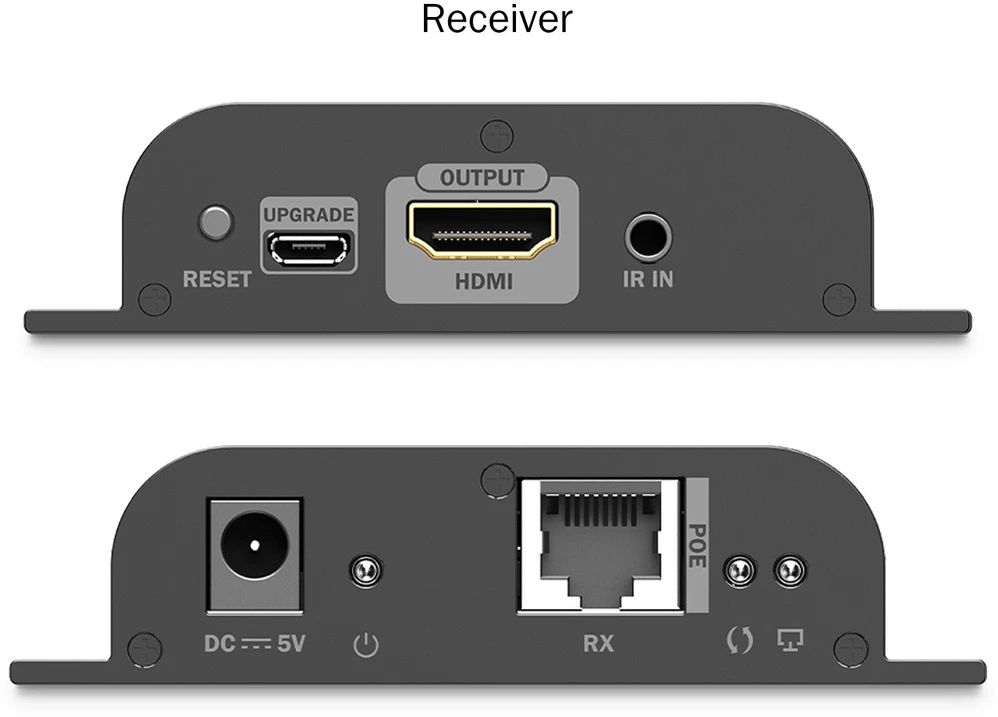 Assmann Electronic DIGITUS HDMI IP ilgintuvas 4K/60Hz 120/200 m PoE One-to-Many CAT Juodas