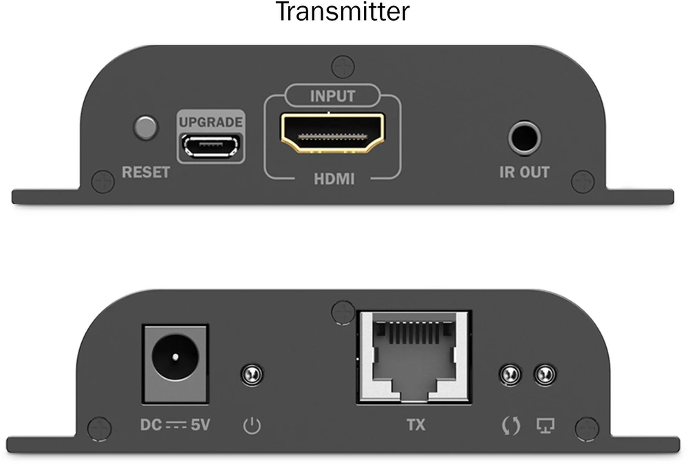 Assmann Electronic DIGITUS HDMI IP ilgintuvo rinkinys 4K/60Hz 120/200 m „One-to-Many“ CAT Juodas