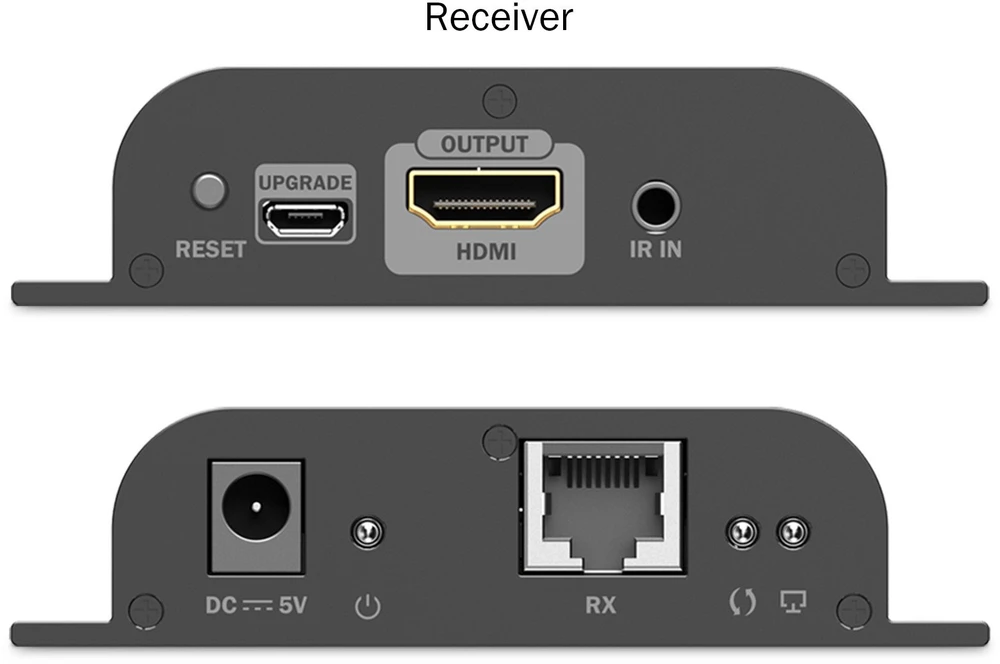Assmann Electronic DIGITUS HDMI IP ilgintuvo rinkinys 4K/60Hz 120/200 m „One-to-Many“ CAT Juodas