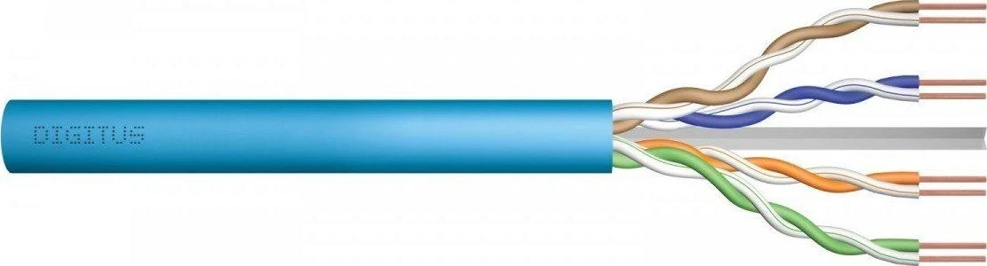 Assmann Electronic DIGITUS Montavimo kabelis cat.6A U/UTP B2ca vientisas laidas AWG 23/1 LSOH 500m violetinė ritė