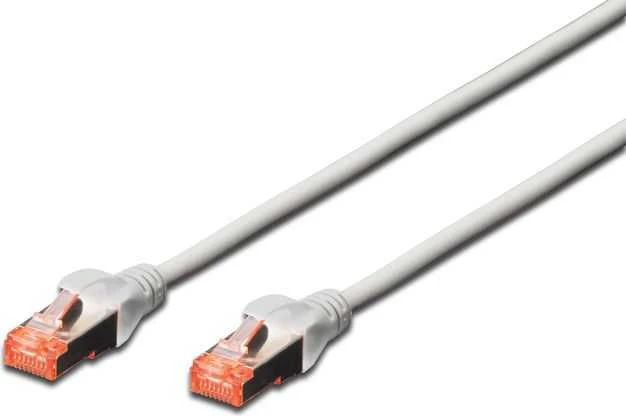 Assmann Electronic DIGITUS Komutacinis kabelis S-FTP/PIMF CAT6 1m AWG 27/7 2xRJ45 pilkas