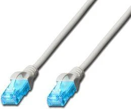 Assmann Electronic DIGITUS CAT 5e U-UTP patch kabelis PVC AWG 26/7 ilgio 15m spalvotas pilkas