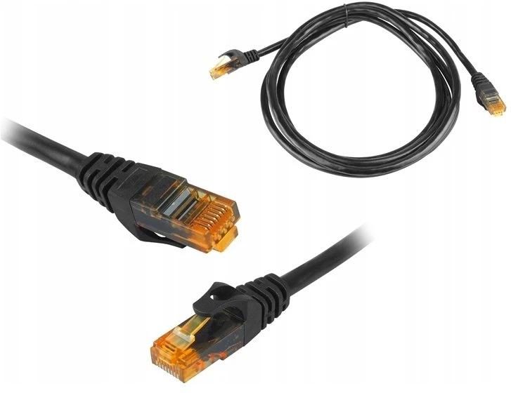 LTC 8P8C CAT6e UTP tinklo jungiamasis kabelis (patchcord) 2m juodas